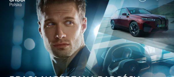 młody mężczyzna i samochód BMW iX